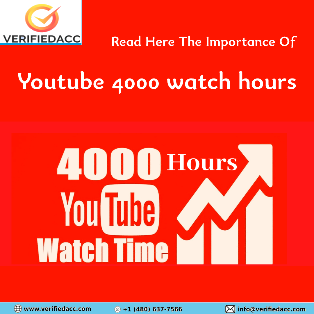 Youtube 4000 watch hours